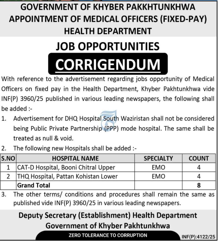 Deputy Secretary Health Department  jobs 2025