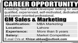 A leading real estate developer  Jobs 2025