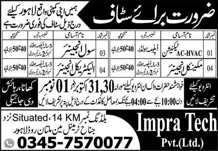 Impra tech Jobs 2025