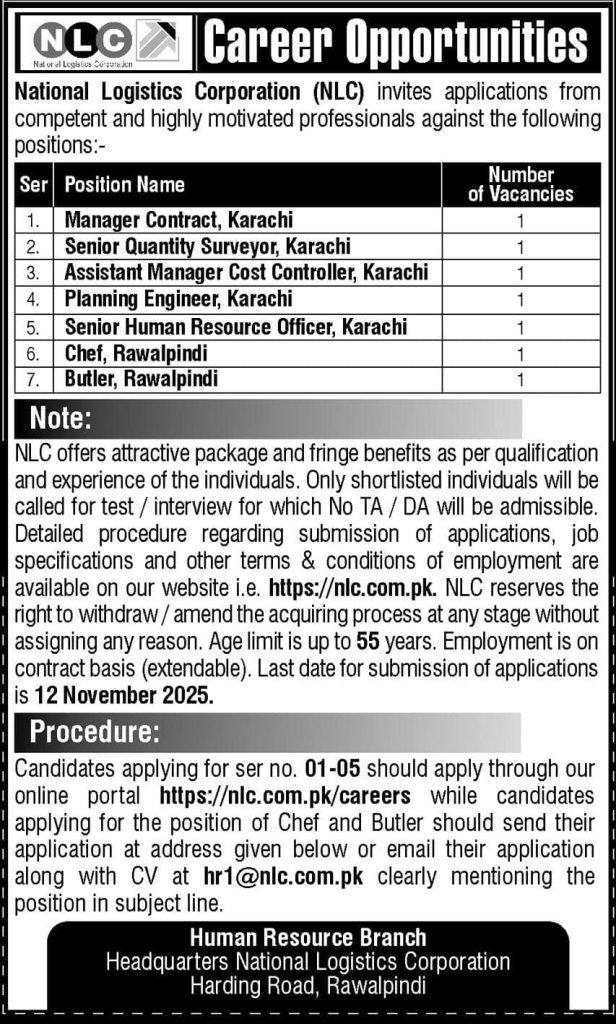 National logistics corporation Jobs 2025