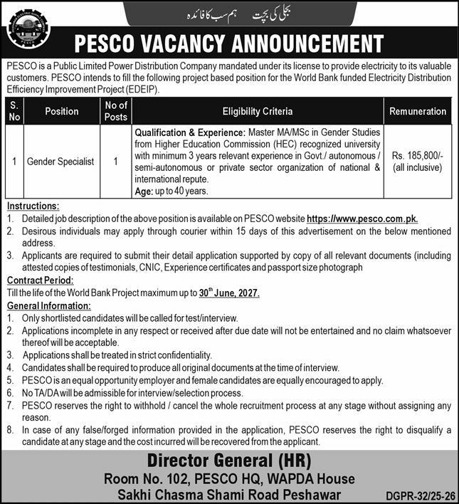 PESCO Jobs 2025