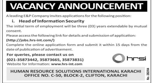 A leading E and P company Jobs 2025