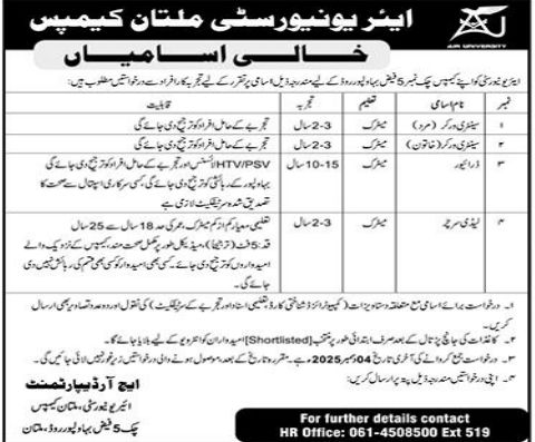 Air university Jobs 2025