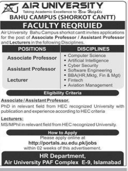 Air university Jobs 2025