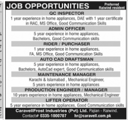 Caravel frost industries Jobs 2025