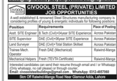 Civool Steel Jobs 2025