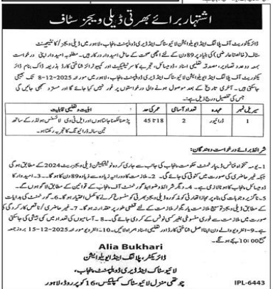 Directorate of planning Jobs 2025