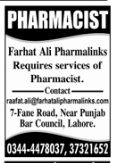 Farhat ali pharmalink Jobs 2025