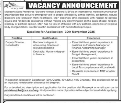 Medecins sans frontiers Jobs 2025
