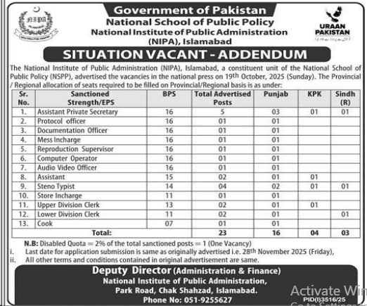 National school of public policy Jobs 2025