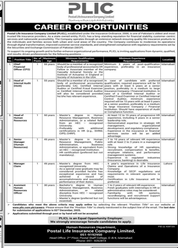 PLIC Jobs 2025