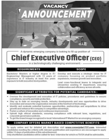  A dynamic emerging company Jobs 2025