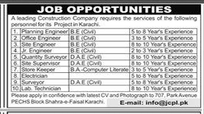 A leading construction company  Jobs 2025