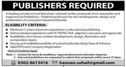 A leading private school franchise network Jobs 2025