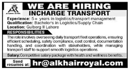 AR ( al khair royal )  Jobs 2025