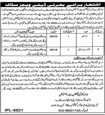Directorate of comutechnician jobs 2025