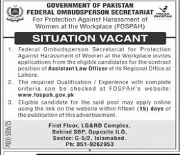 Federal dmbudsperson secretariat Jobs 2025