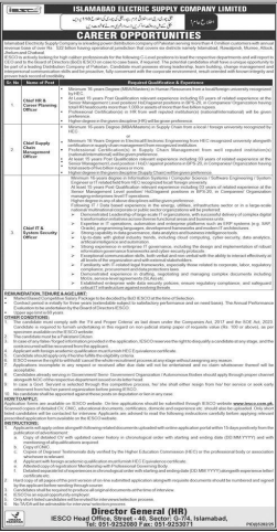 Islamabad electric supply company  Jobs 2025