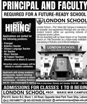 London school  Jobs 2025