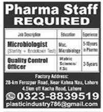 Pharma staff Jobs 2025
