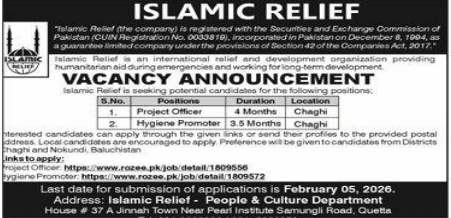 Islamic relief jobs 2026