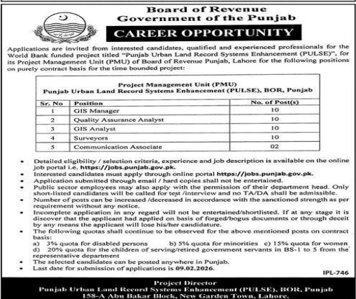 Board of revenue jobs 2026