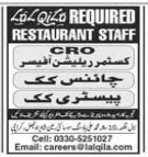 Lal qila restaurant  Jobs 2026