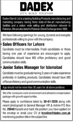 DADEX   jobs 2026