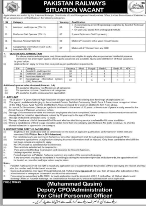 Pakistan railways   jobs 2026