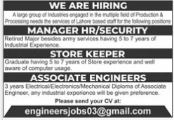 A large group of industries jobs 2026