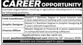 A private organization jobs 2026