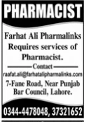 Farhat Ali pharmalinks  jobs 2026