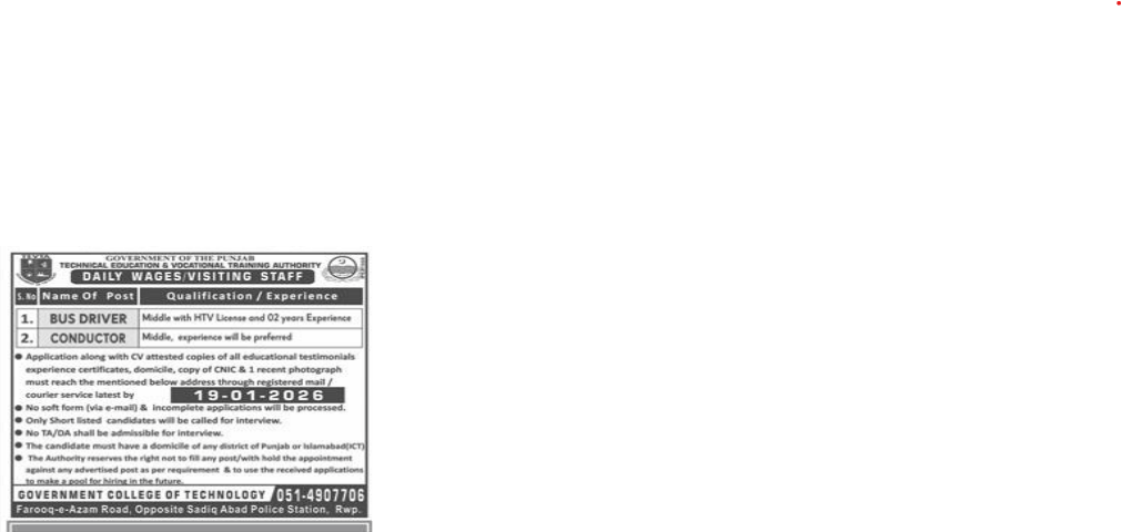 Technical education and vocational training authority  jobs 2026