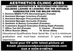 Leading aesthetics and rejuvenction center jobs 2026