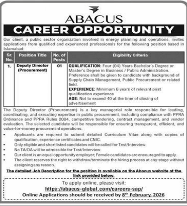 ABACUS jobs 2026