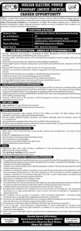 Multan electric power company   Jobs 2026