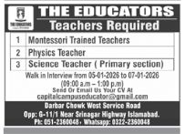 The educators school jobs 2026