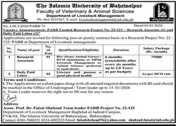 The islamia university of Balochistan Jobs 2026