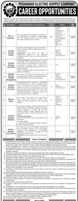 Peshawar electric supply company jobs 2026