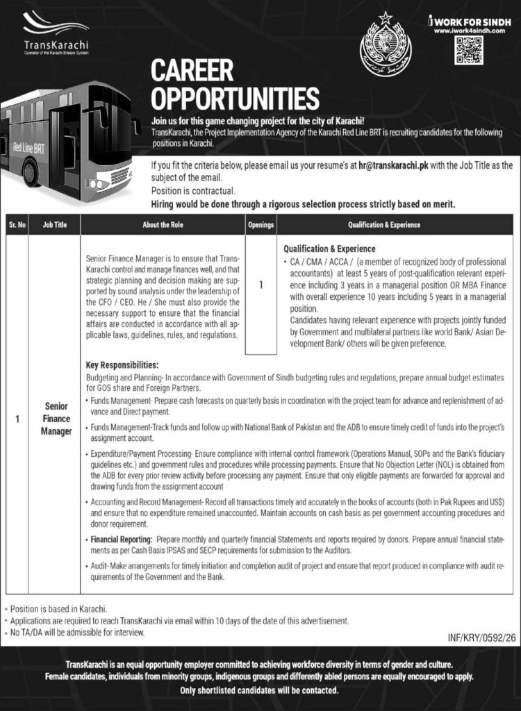 Trans karachi  jobs 2026