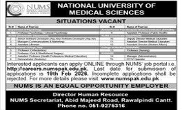 National university of medical sciences jobs 2026