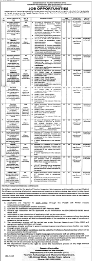 Department of tourist services jobs 2026
