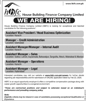 House building finance company jobs 2026