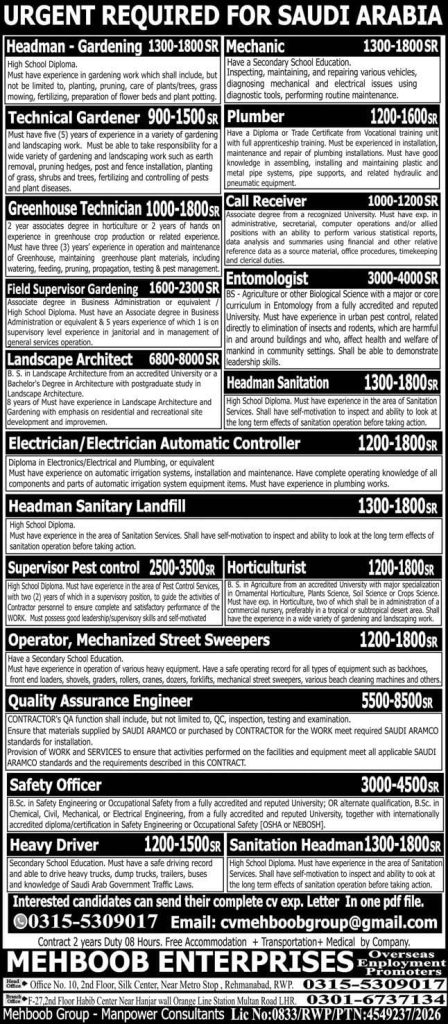 Saudi Arabia organization jobs 2026