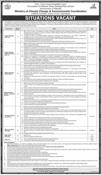 Ministry of climate change and environmental coordination jobs 2026