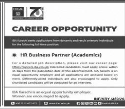 IBA karachi    jobs 2026