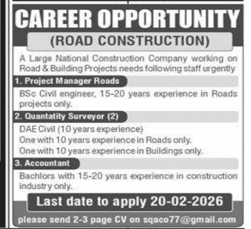 A large national construction company company jobs 2026