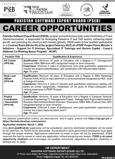 Pakistan software expert board  jobs 2026
