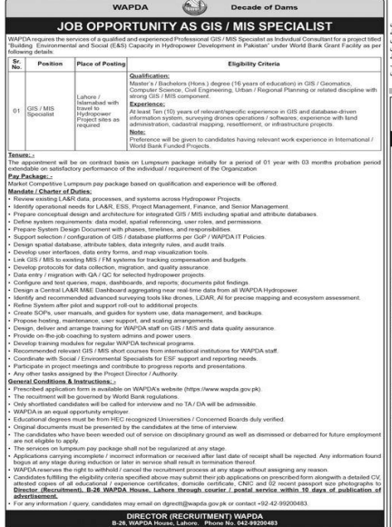 WAPDA  Jobs 2026