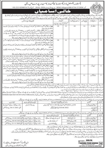 Regional directorate of colleges jobs 2026